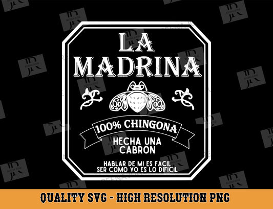 La Madrina 100% Chingona SVG
